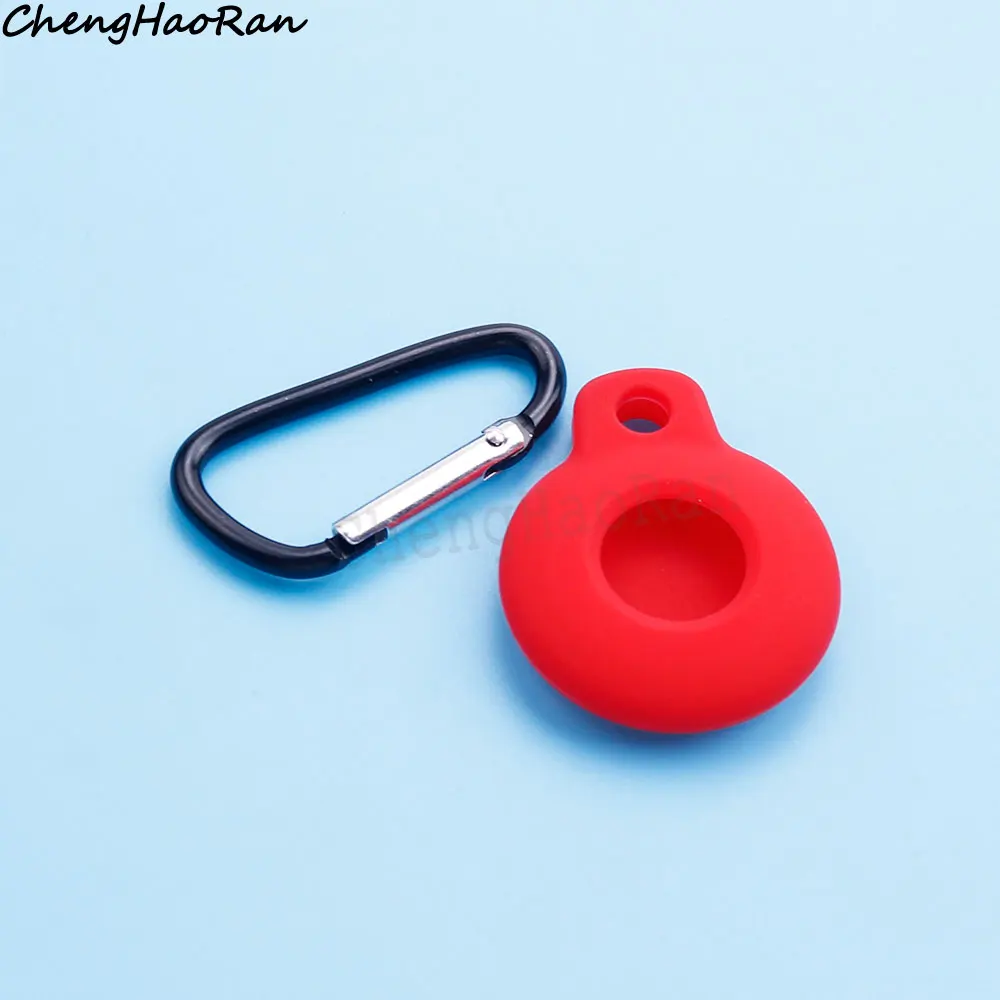 1 Pc For Airtag Silicone Anti-scratch Anti-lost Sleeve Protective Shell Cover Keychain Phone Bag Airtag Tracker Soft Cover Parts