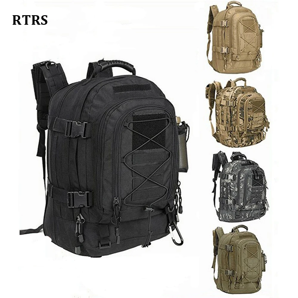 

Hunting Backpack Large capacity Tactical Military Hiking Backpack Army Rucksack Outdoor Sports Fishing Climbing Waterproof Bag