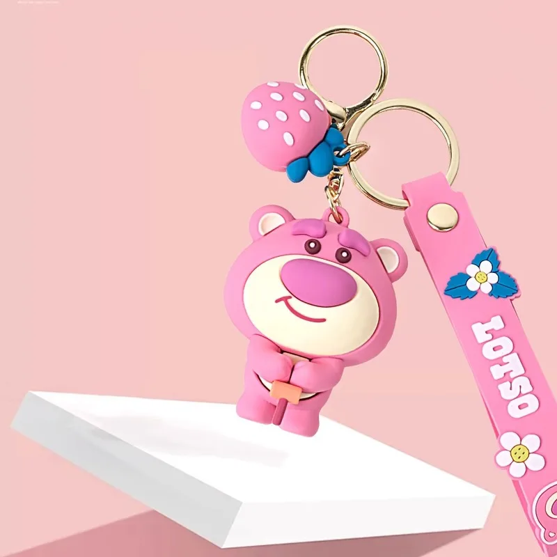 Disney Toy Story Alien Keychain Anime Three Eyes Doll Keyring Bag Pendent Car Keyholder Accessories Toy Gift For Kids Friends