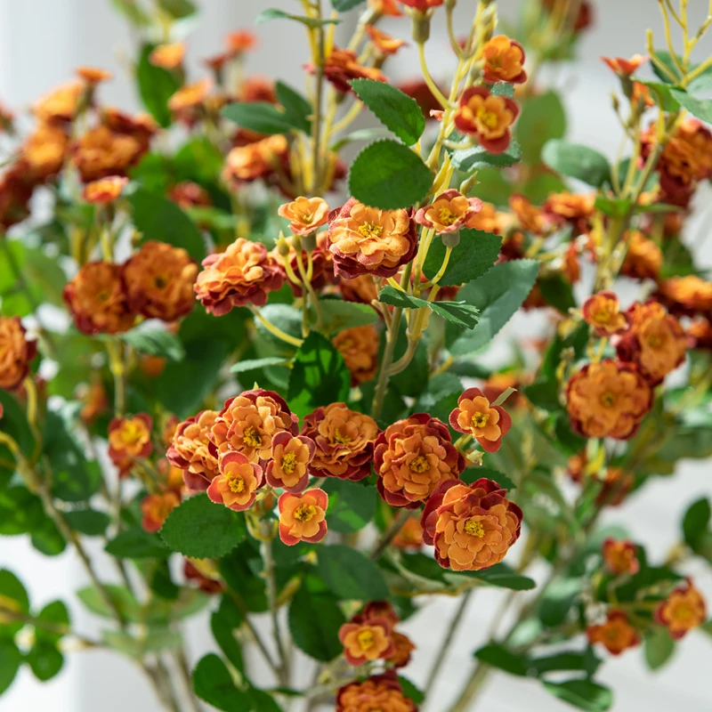 Künstliche Blumen, handgefertigt, Gänseblümchen-Blumenstrauß, modisch, für Zuhause, Garten, DIY-Kranz, Material, Hochzeit, Braut, Bankett, Dekoration, Festival – Detail 6