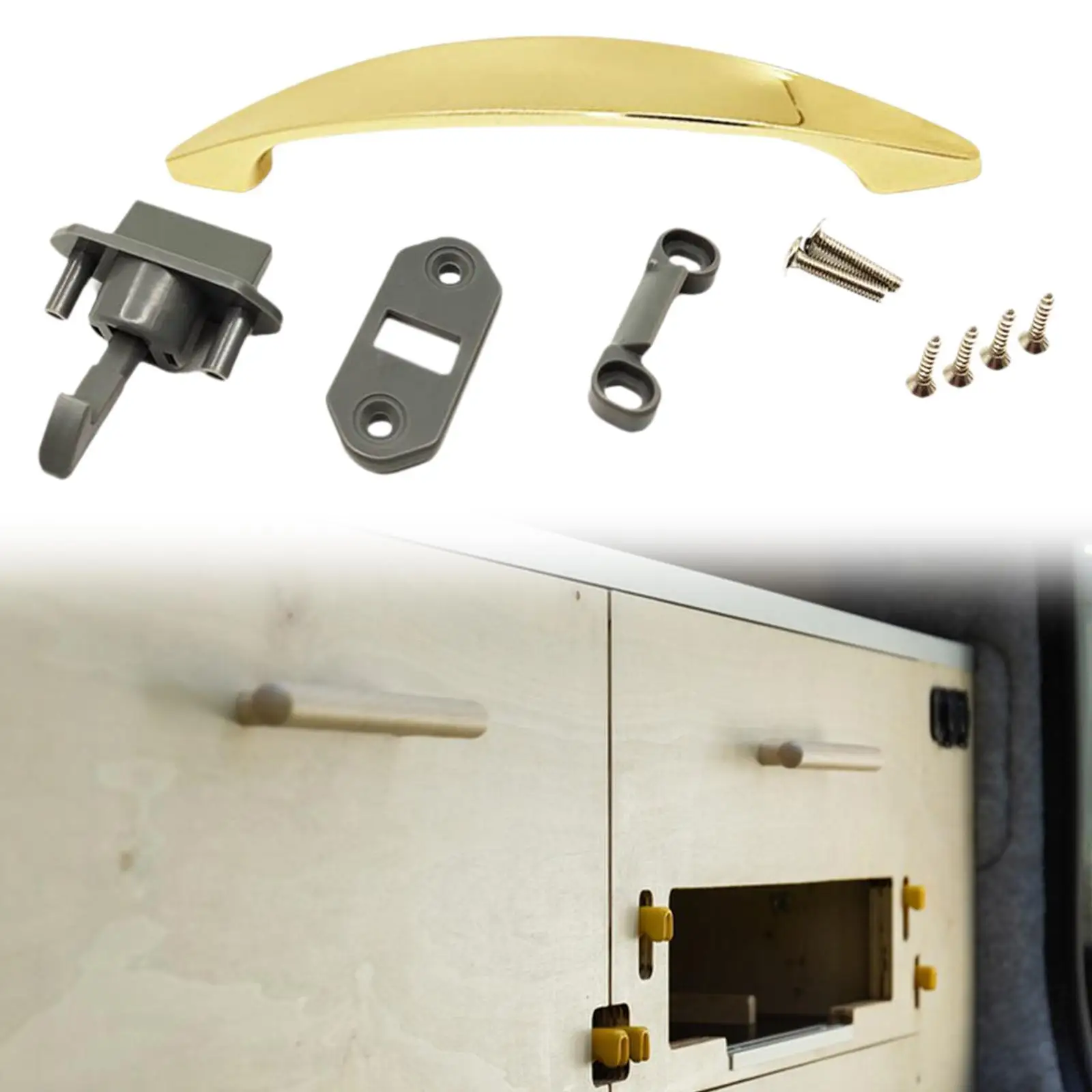 

Trailer Cabinet Drawer Lock RV Cabinet Handle Lock for Yachts Cupboard