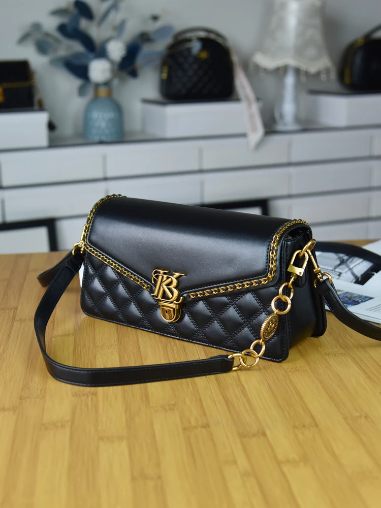 hong-kong-brand-barne-queen-genuine-leather-high-end-small-fragrance-style-diamond-grid-chain-bag-single-shoulder-crossbody-w