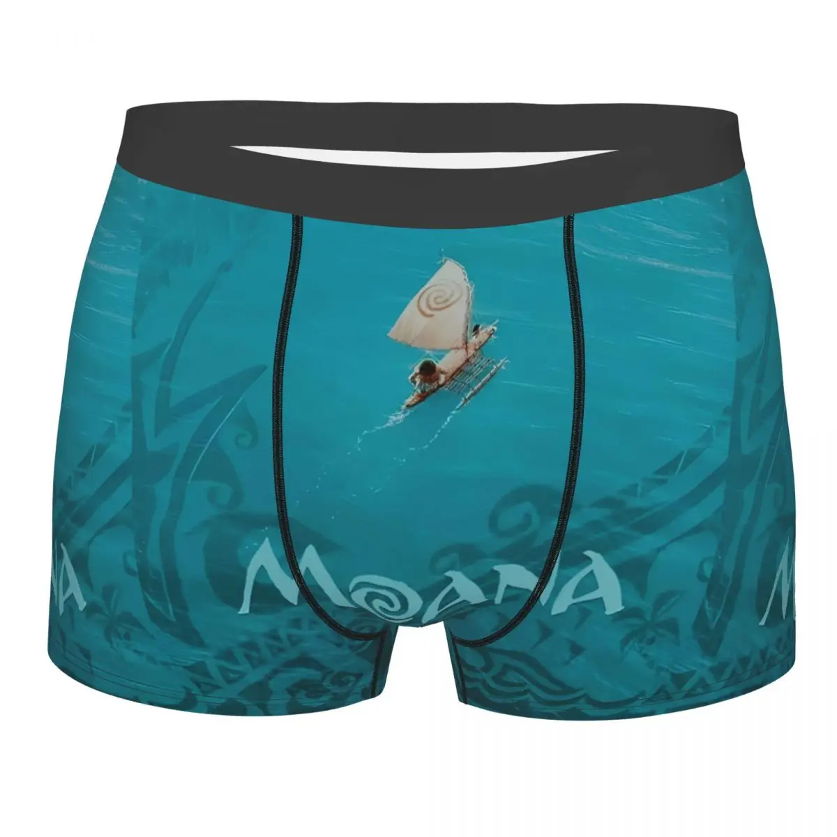 

Boxer Moana Maui Anime Cartoon Shorts Panties Briefs Men Underwear Princess Movie Vaiana Mid Waist Underpants for Male Plus Size