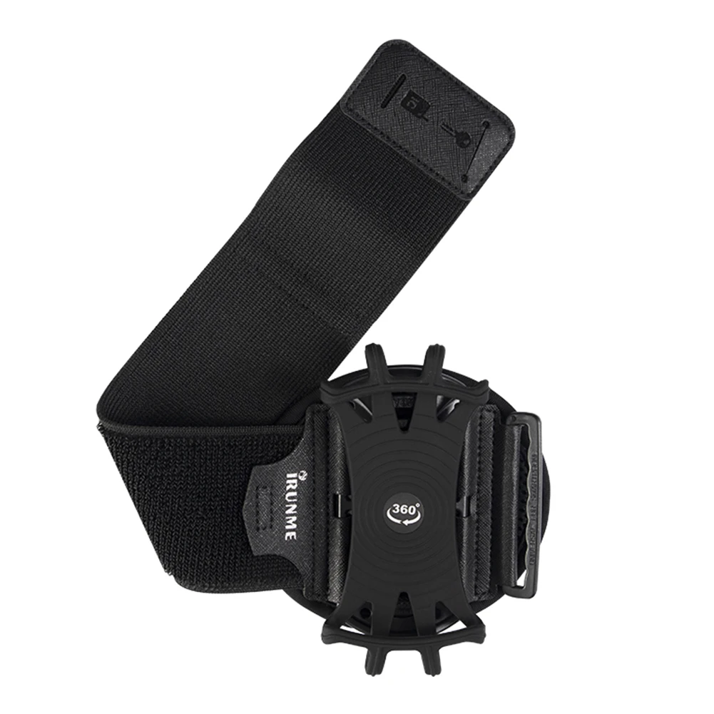 

360 Degree Rotation Mobile Phone Holder Wearable Armband Wrist Case Adjustable Phone Wrist Bag Removable for Sports Fitness