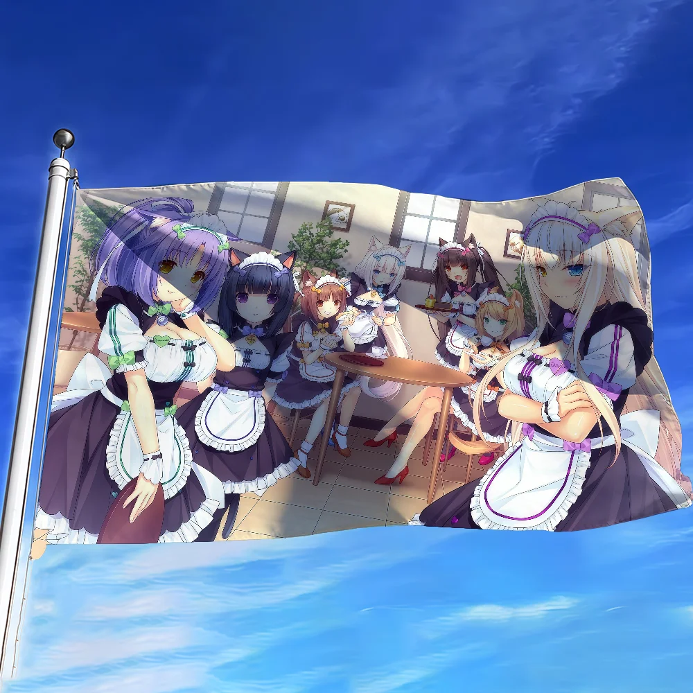 Game N-Nekopara Vol. 2 flag For Bedroom Living Bar Garden Outdoor Active  Decoration Background And Concert