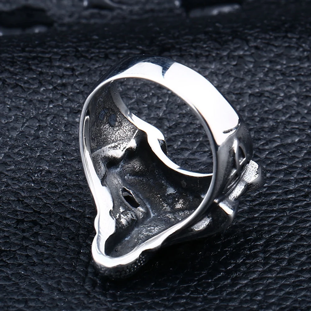 Männer Vintage Viking Wolf Kopf Ring Nordic Edelstahl Celtics Knoten Ringe Männer Frauen Biker Viking Amulett Schmuck Großhandel