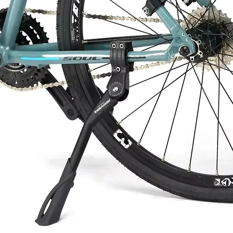 قطعة واحدة جديدة لمسند سبائك الألومنيوم القابل للتعديل بثلاثة فتحات للدراجة - فتحة مزدوجة جانبية لدعم القدم الرياضية في الهواء الطلق المشهورة #2