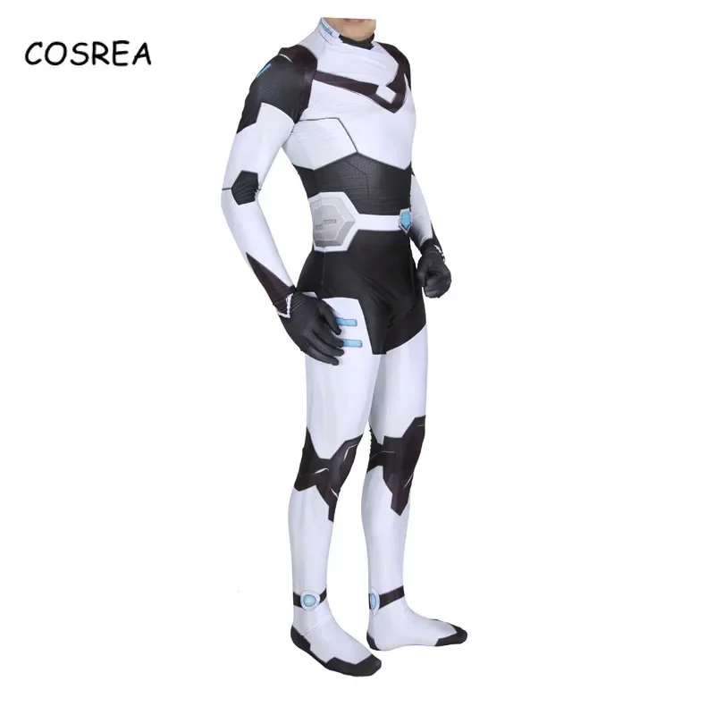 Voltron Cosplay Verteidiger des Universums Onesie Erwachsener Ganzkörper-Spandex-Anzug Kostüm Halloween-Kostüme für Männer Zentai-Body