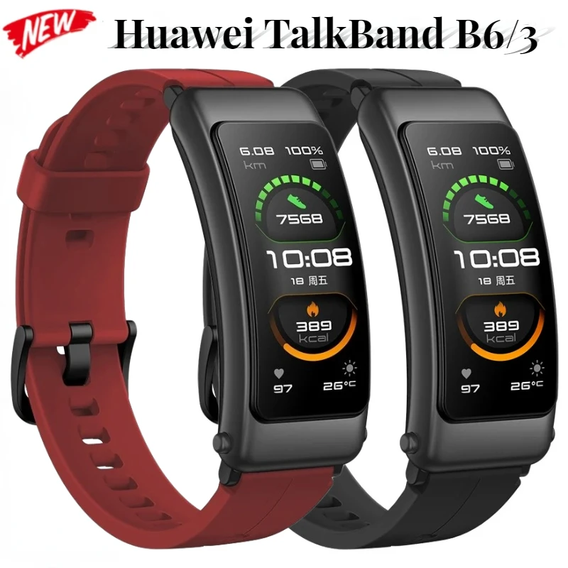 Cinturino in Silicone da 16mm per Huawei TalkBand B6/B3 cinturino sportivo di ricambio cinturino Huawei TalkBand B6 accessori per orologi da polso