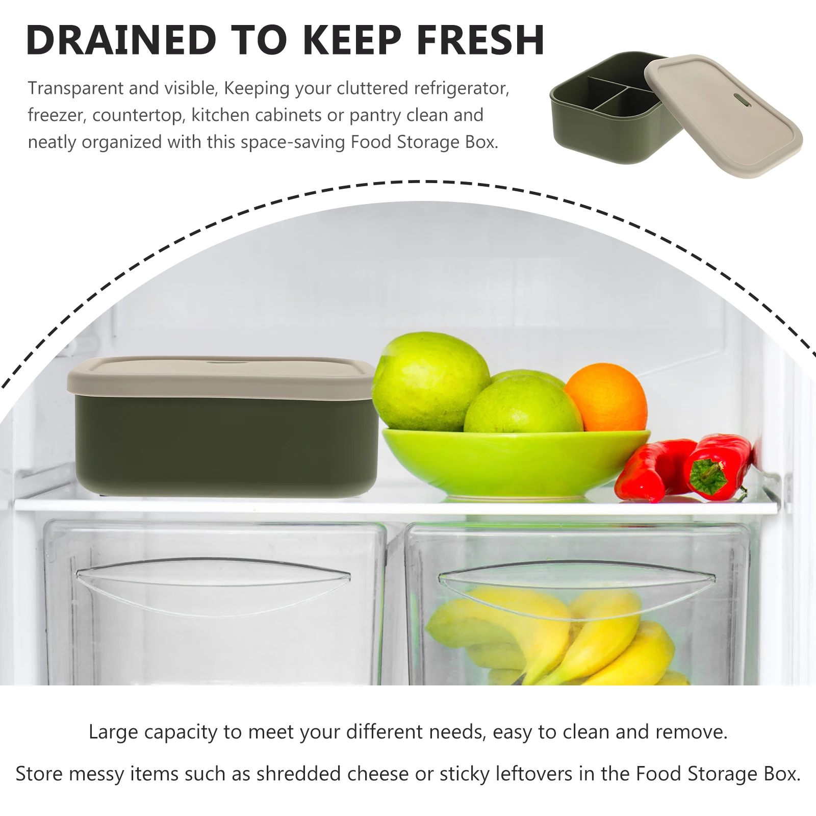 

Heated Meal Box Lunch Boxes Multi Serving Silicone Food Container Prep Refrigerator