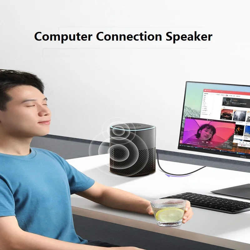 Audio Cable Black Weaving Jack 3.5mm Car Aux Line For Headphone Speaker Stereo Listen To Music Watch Movies And Play Games