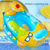 Environment PVC Children Swimming Rings Water Toys Beach Pool Baby Inflatable Swimming Circle with Steering Wheel Water Toys