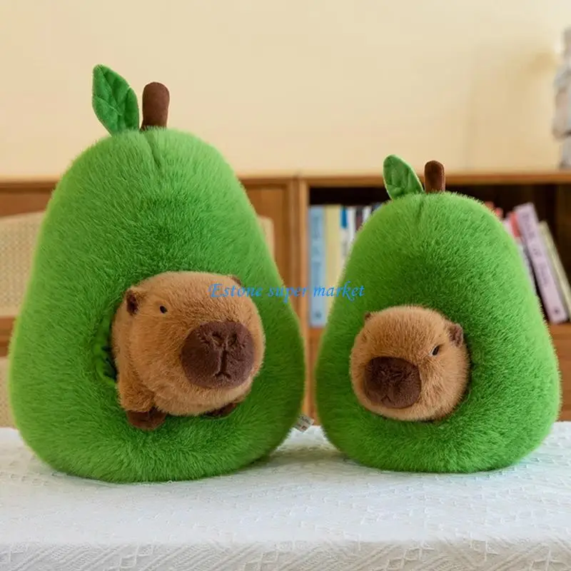 090B Multipurpose Capybaras Stuff Toy Comforting Sturdy Plush Portable Accessory for Kids and Adults Relaxation