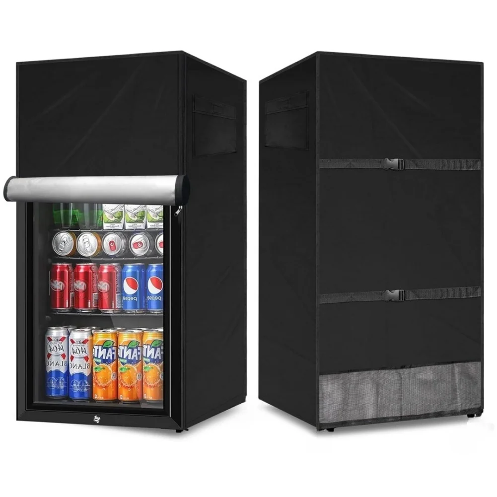 

Чехол для вертикального холодильника из ткани Оксфорд 210D, водонепроницаемый, пылезащитный, для уличной мебели, сумка для хранения, ткань Оксфорд 210D