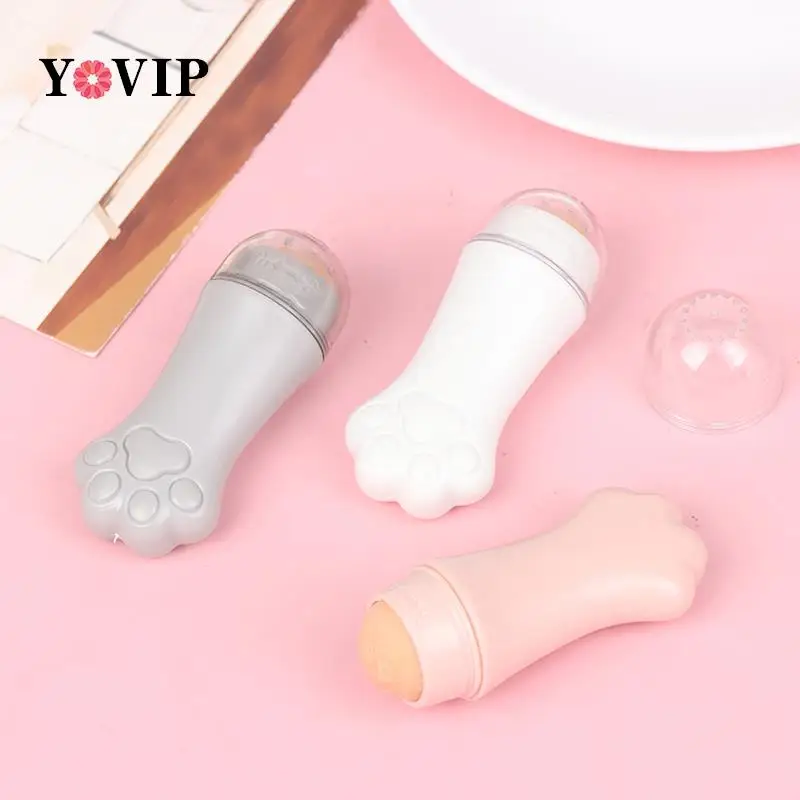 Cute Face Oil Absorbing Roller Natural Volcanic Stone Oil Remover T-Zone Oil Removing Rolling Stick Facial Pore Cleaning Tools