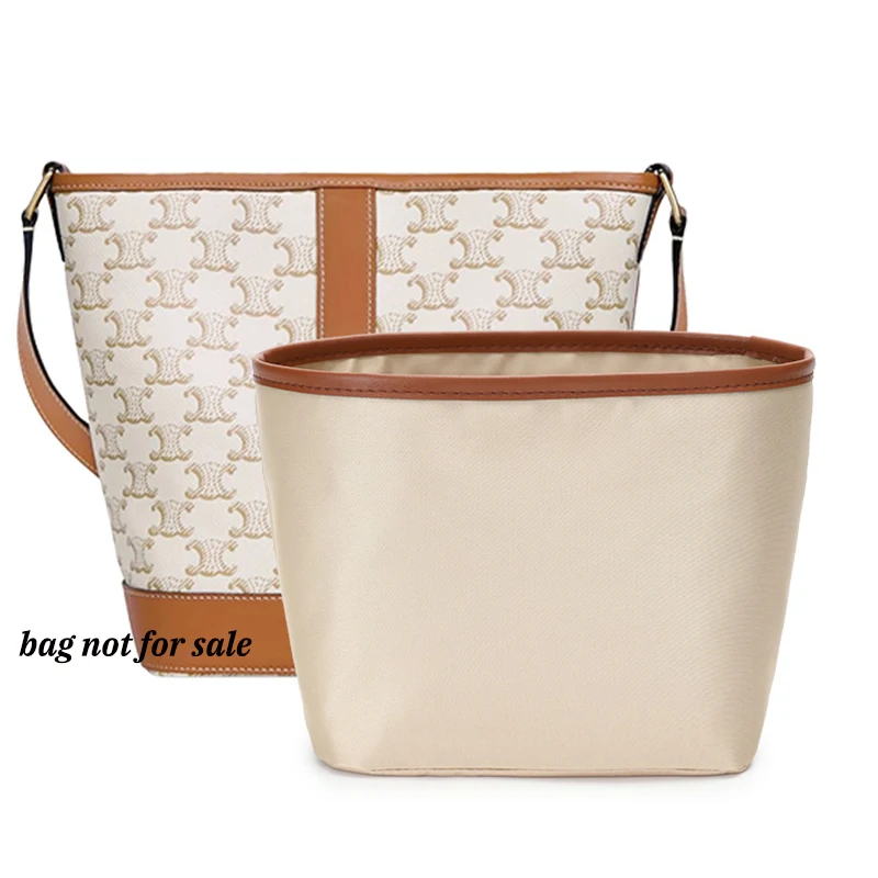 Inserção organizadora de bolsa leve para bolsa de lona Celine Triomphe, bolsa interna de seda e nylon para bolsas de luxo