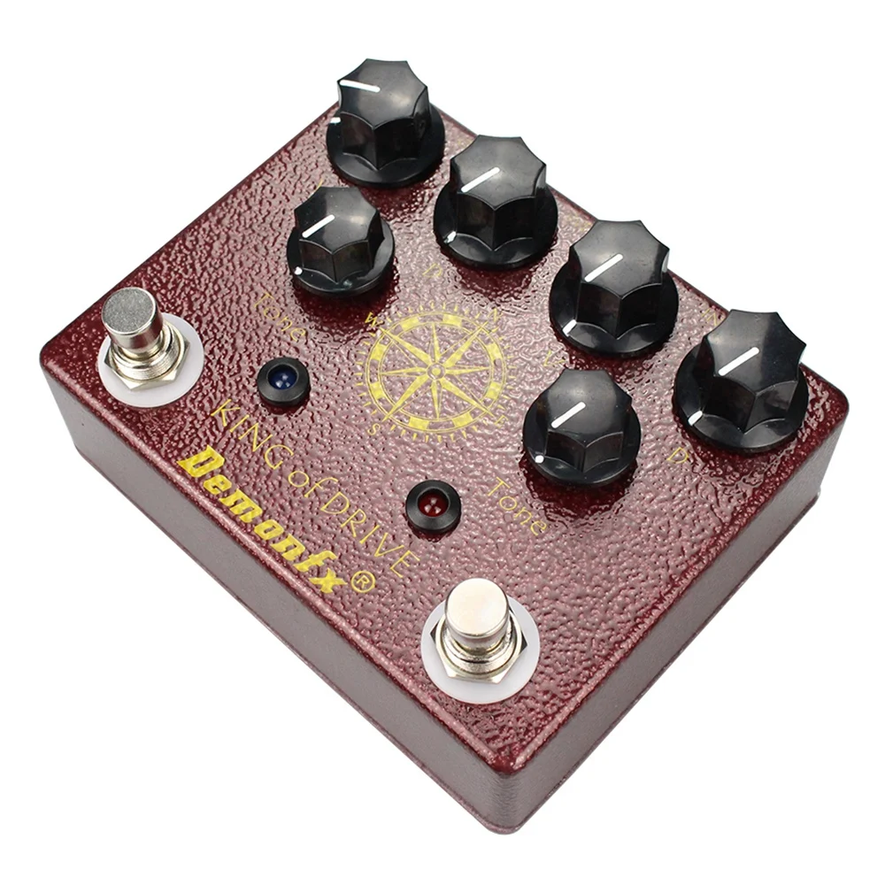 Demonfx King of Tone Overdrive Stomp analógico basado en el efecto analógico Man King of Drive accesorios de Pedal de efecto de guitarra caliente