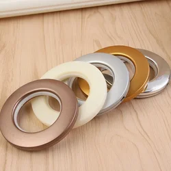 6PCS Plastic Curtain Grommet Kit 4.3cm Inner Diameter Nanoscale Low Noise Roman Ring for Window Curtains Rod Home Decor