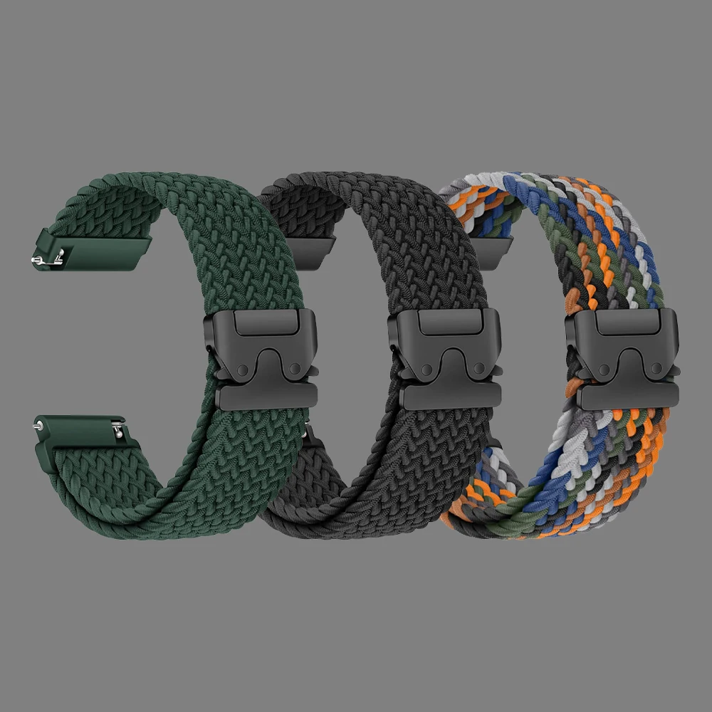 18/20/22mm Armband für Samsung Galaxy Uhr 7/6/5/4/FE Fallschirm geflochtenes Gürtelarmband Correa für Amazfit Uhr/HUAWEI Uhrenarmband