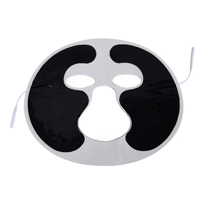 Non-woven Self Adhesive Tens Unit Electrode Pads Eye Face Slim Patch Facial Mask for Electric Massager Machine 2mm Pin Cable