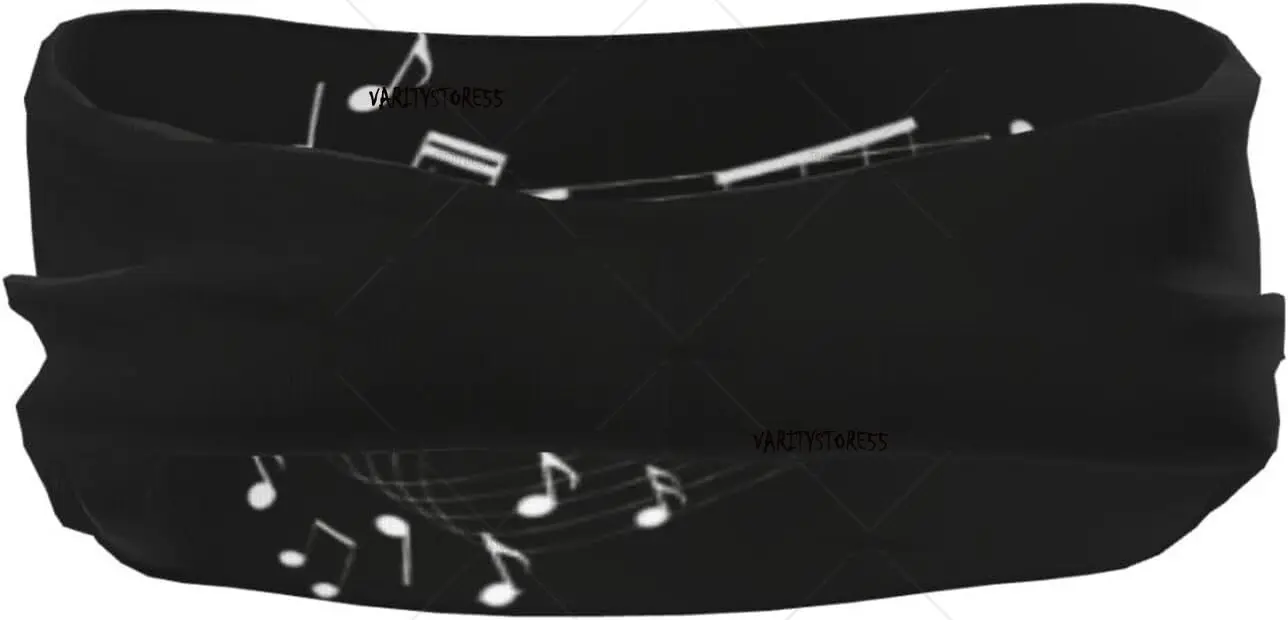 Femmes hommes bandeaux pour bandeaux de musique Notes de musique bandeau extensible bandeaux mignon bandeau