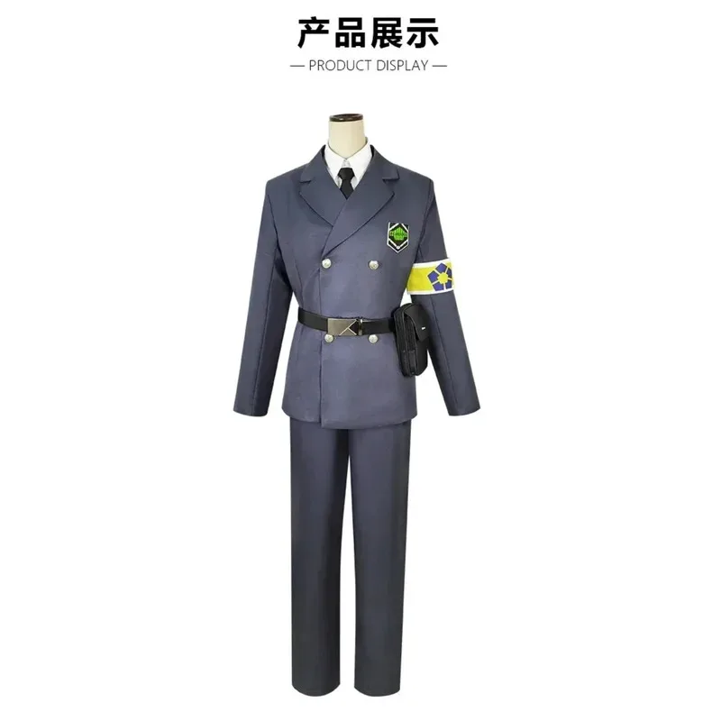 2025 aaa 할로윈 카니발 의상 블루 락 애니메이션 코스프레 의상 경비 유니폼 나기 치기리 렌스케 쿠니가미 바치라 메구르 주