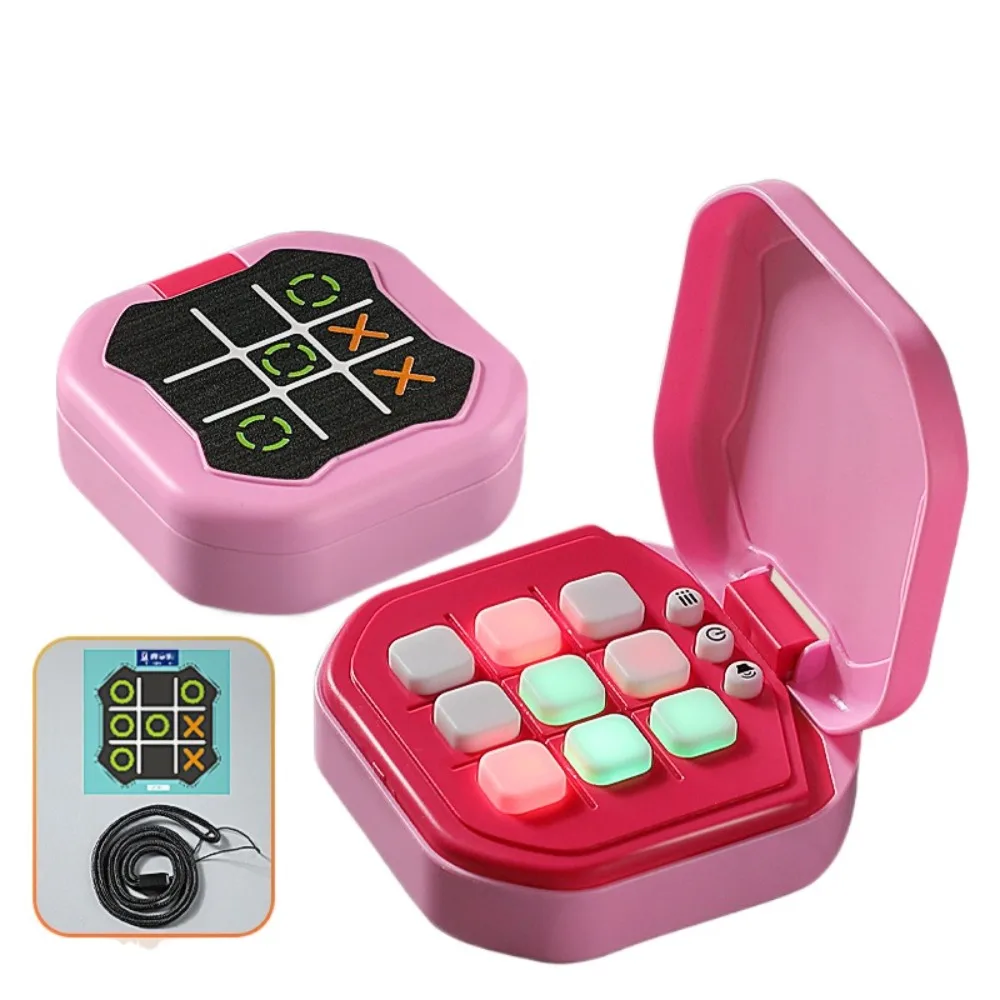 

Электронная игра TIC-TAC-TOE для тренировки памяти 9-в-1, настольная игра-головоломка Монтессори, мини-упражнения для мышления, портативная игра с болтами