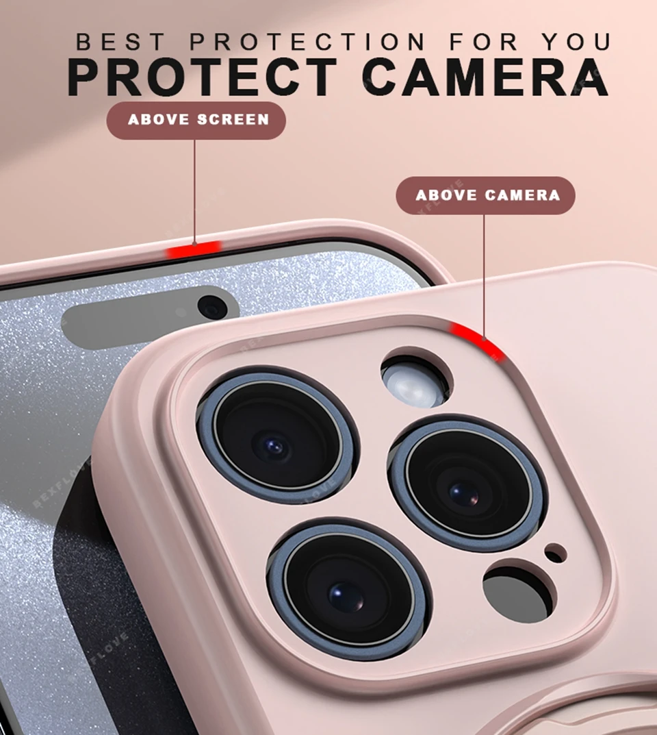 磁気リングホルダー Liduid シリコーンスタンド電話ケース iPhone 15 14 16 プラス 11 12 13 16 プロマックス Magsafe プロテクターソフトカバー