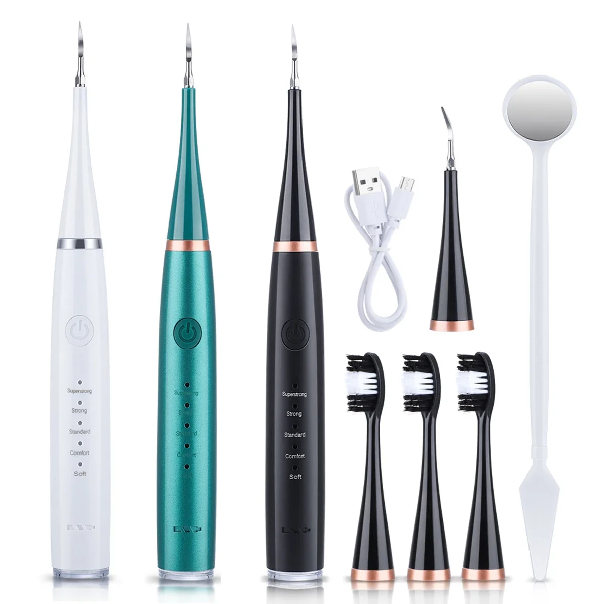 

New Teeth Whitening Machine Kit Household Electric Dental Calculus Remover Portable Dental Scaler Sonic Teeth Cleaner