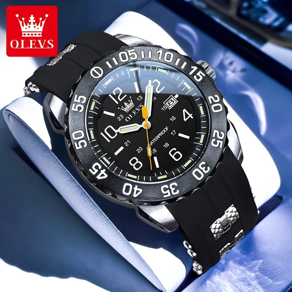 

OLEVS модные повседневные мужские часы с арабскими цифрами, шкала, циферблат, водонепроницаемые кварцевые часы для мужчин, светящиеся оригинальные наручные часы