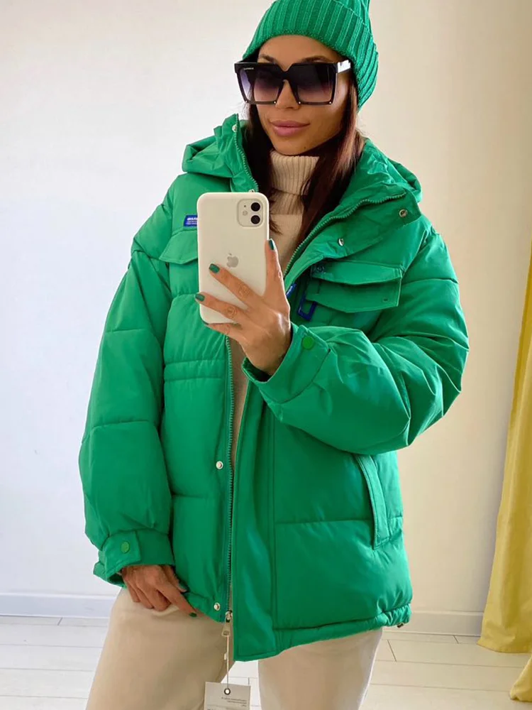 

New 2023 Women's Oversized Parkas Jaet Winter Thi Casual ey Du down Filled Outerwear Ladies Premium Quali Coat