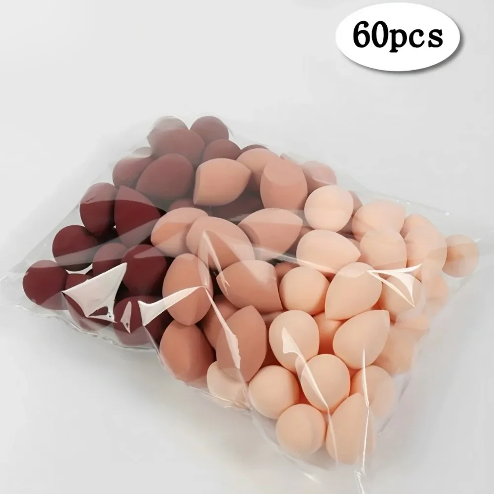 12/60PCS Mehrfarbige Make-Up Schwamm Kosmetische Mixer Schönheit Ei Weiche Foundation Schwämme Puff Frauen Bilden Zubehör Maquillaje
