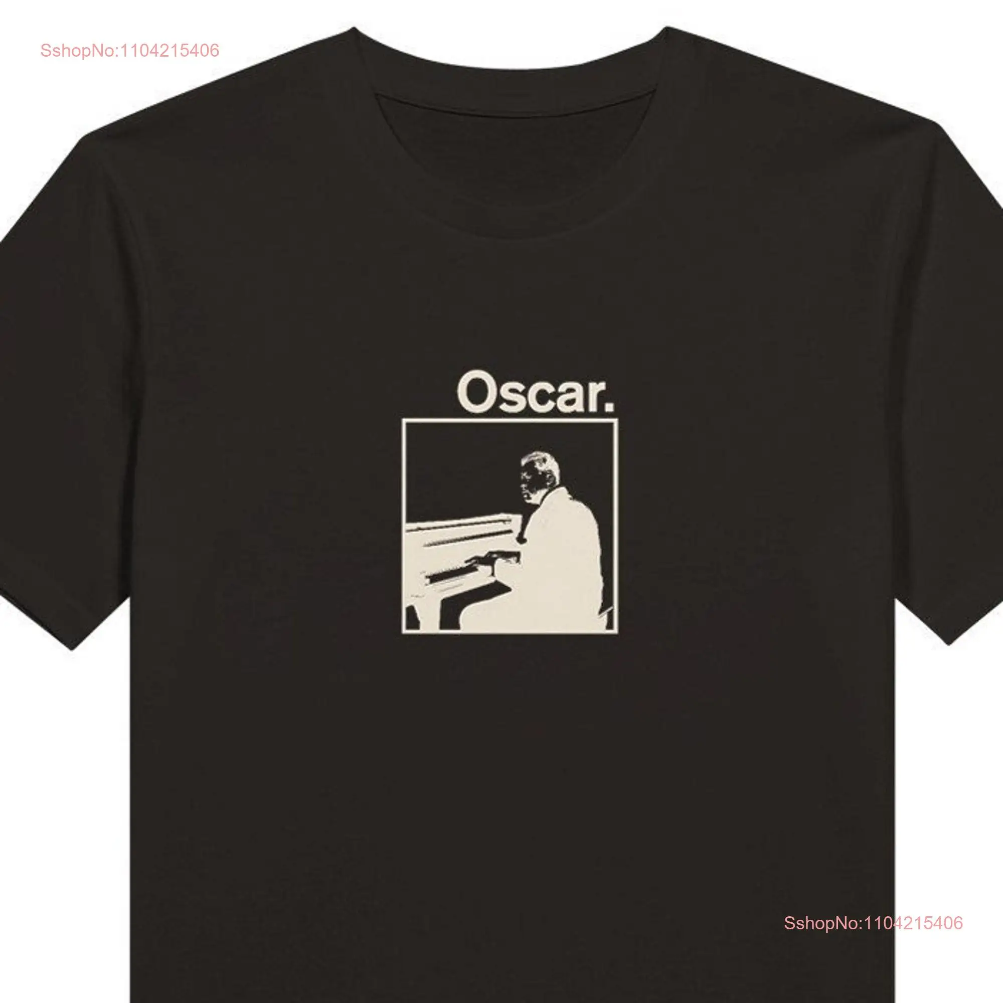 Jazz Legend Oscar Peterson organic or heavyweight t shirt for music lovers tribute to Pianist long or short sleeves