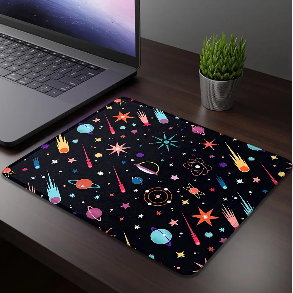 Small Mouse Pad Universe and Stars Pc Gaming Accessories Keyboard Mat Mousepad Gamer Deskmat Mats Mause Pads Desk the Table Mice