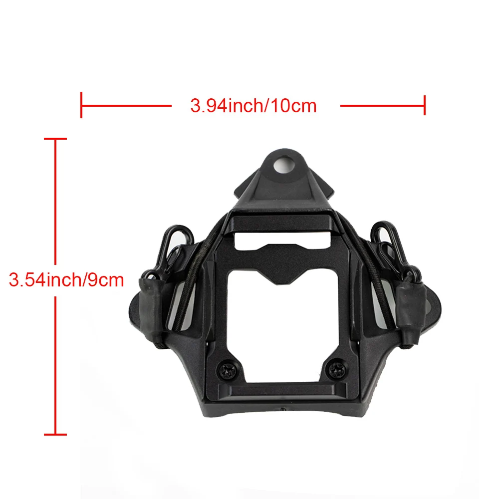 BOOIU Vas Shroud NVG Mount con attacco per cavo elastico Modular Bungee Shroud Tactical Helmet Night Vision Metal Bracket Hardware