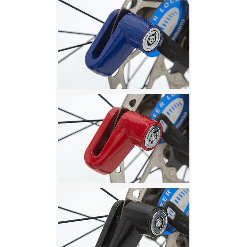 Motorcycle Bike Anti Theft Wheel Disc Brake Lock Safety Disc Wheel Lock Mountain Road Bike Padlock With Keys