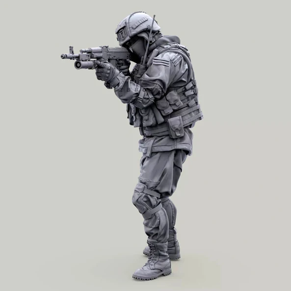 

1/35 Resin Soldier model kits figure colorless and self-assembled A-2124