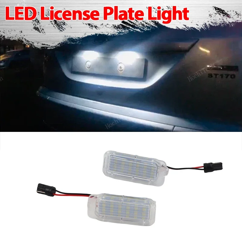 

2 шт. подсветка номерного знака для Ford Focus MK2 MK3 Fiesta Mondeo MK4 C Max MK1 Kuga Galaxy T10 Светодиодная подсветка номерного знака