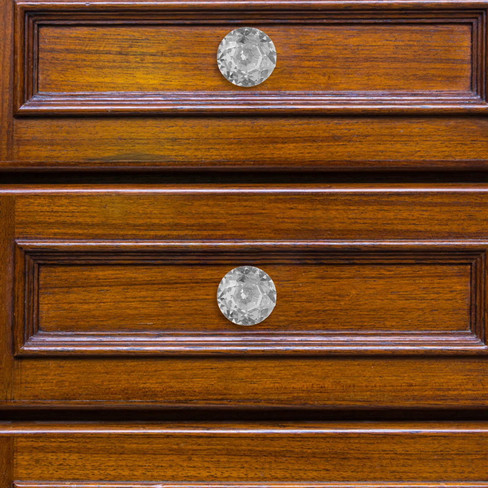 8 قطعة مقابض للخزانة الماسية ثقب واحد تسحب الزخرفية لخزائن الأدراج خزائن الحمام المقابض البلاستيكية