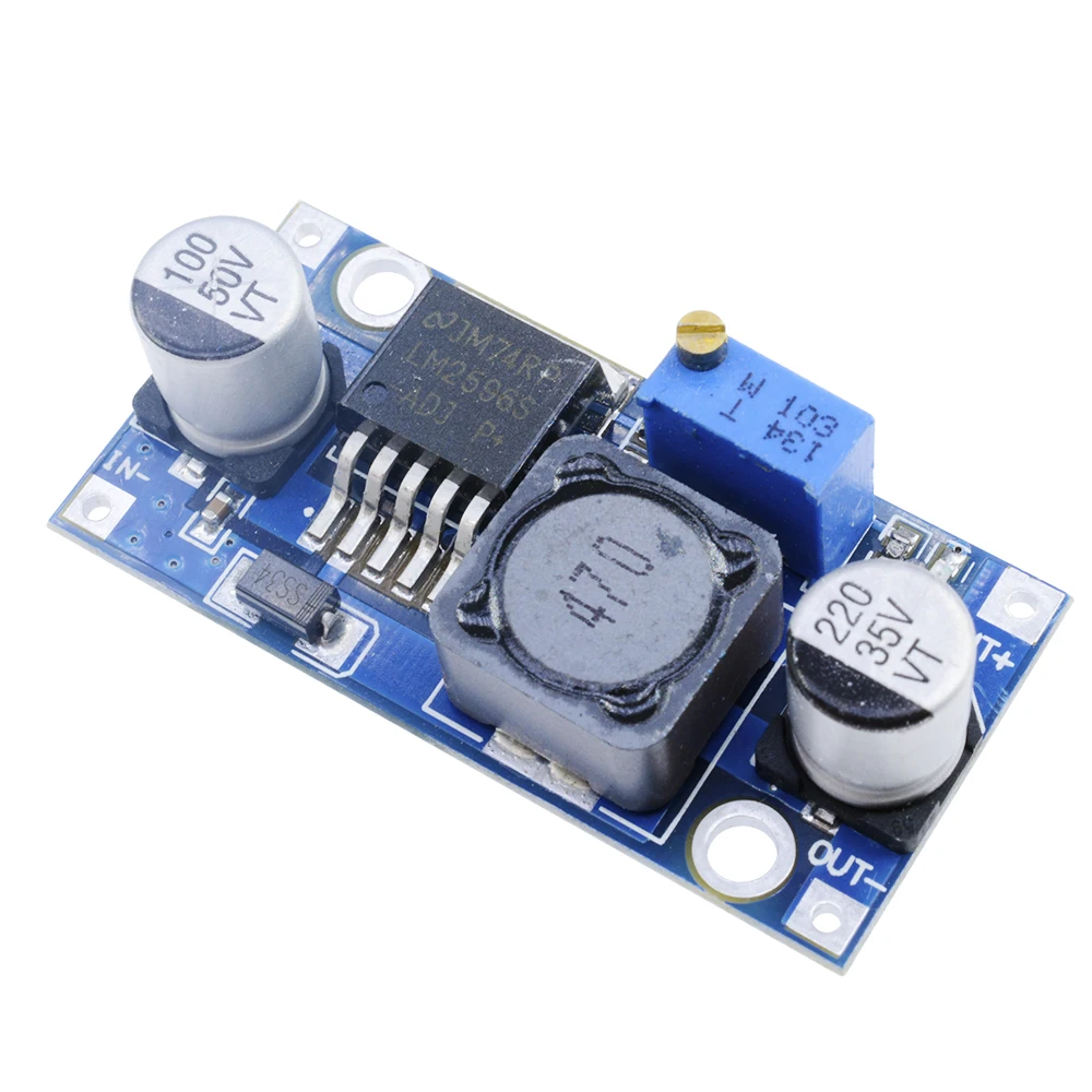 LM2596 DC-DC Step-down Power Supply Module 3A Adjustable Step-down Module LM2596S Voltage Regulator 24V 12V 5V 3V For arduino