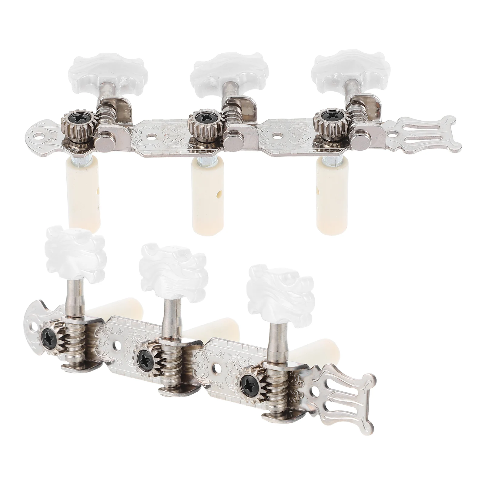 

1 Pair Classical Guitar Tuners Metal Plastic Tuning Pegs Acoustic Folk Guitars Easy Installation Adjustable Design Music Store
