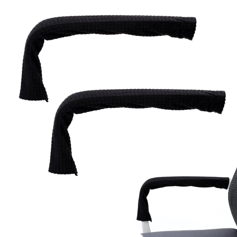 Black Armrest Cover Machine Washable Comfortable Furniture Accessory