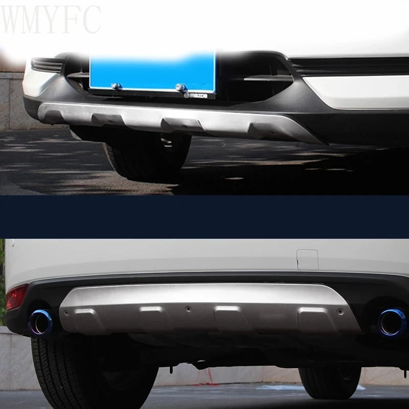 

For New MAZDA CX-5 CX5 2017 -2020 Auto parts modeling Stainless Steel Front + Rear Bumper Diffuser Protector Guard Skid Plate