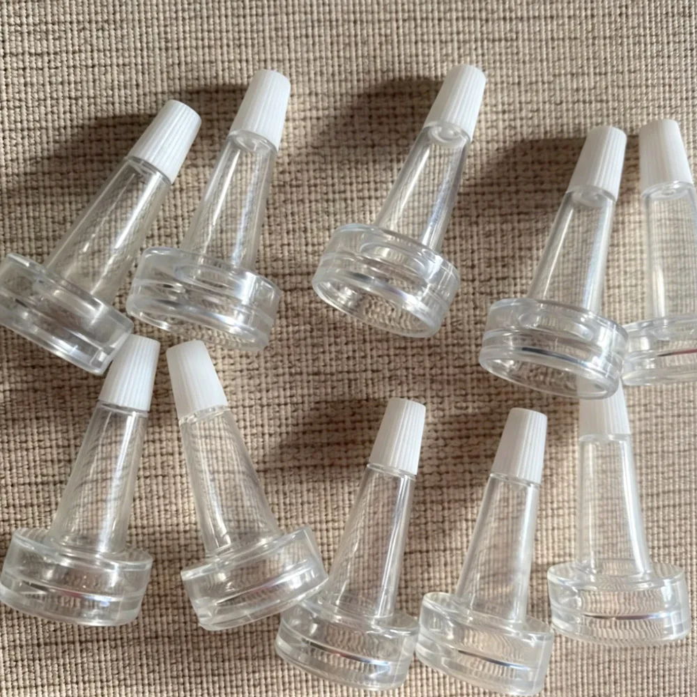 10Pcs Tip Spout Cap 13mm /20mm Bayonet Bottles Dropper Ampoule Tip Spout Lids Liquid Dispenser Round Plug Cap Skin Care Tools