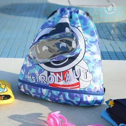 Sac de natation étanche pour enfants, sac à dos de sport de piscine, support pour vêtements secs avec chaussures, lunettes, poudres de rangement, dessin animé pour enfants, femmes