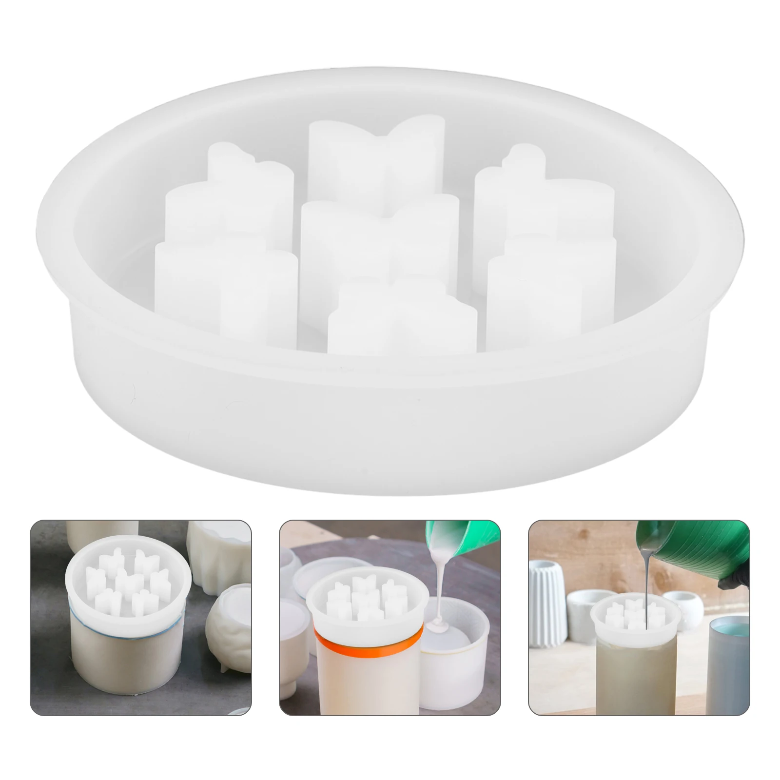 Butterfly Flower Arrangement Ornaments Diy Floral Insert Mold Hole Shaped Decorate Tool Silicone Silica Gel Arranging