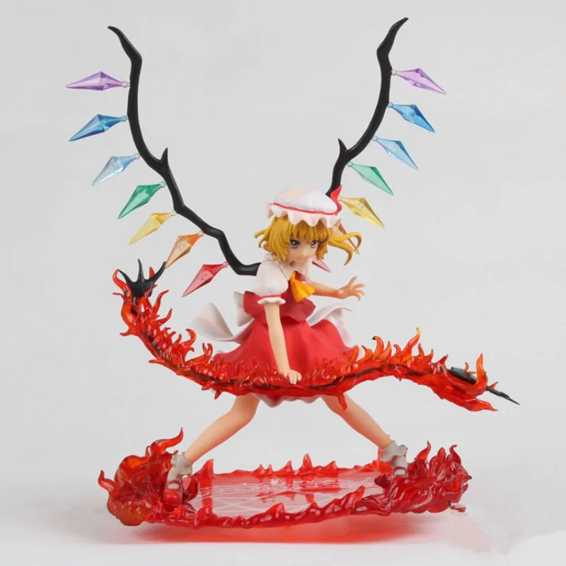 24CM Touhou Project Flandre Scarlet Figure Action Model Decoration Cartoon Doll Ornament Collection Toys Gifts Present Kawaii