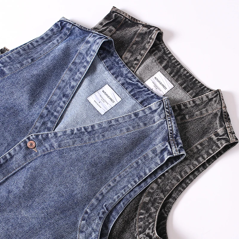 Men Japanese Streetwear Citybo - Men'S Fashion Vest With Jeans บทวิจารณ์และราคา