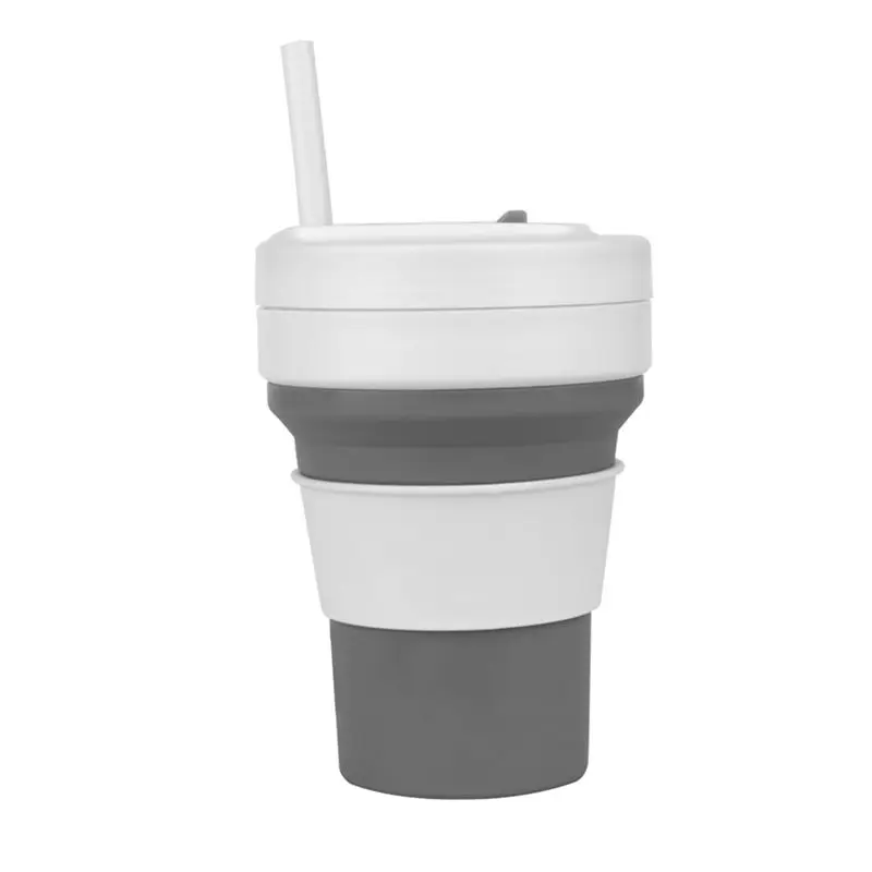 THIVN-Silicone Folding Coffee Cup,Portable & Reusable For Outdoor, Hiking, Daily Home Use, Eco-Friendly Folding Water Cup