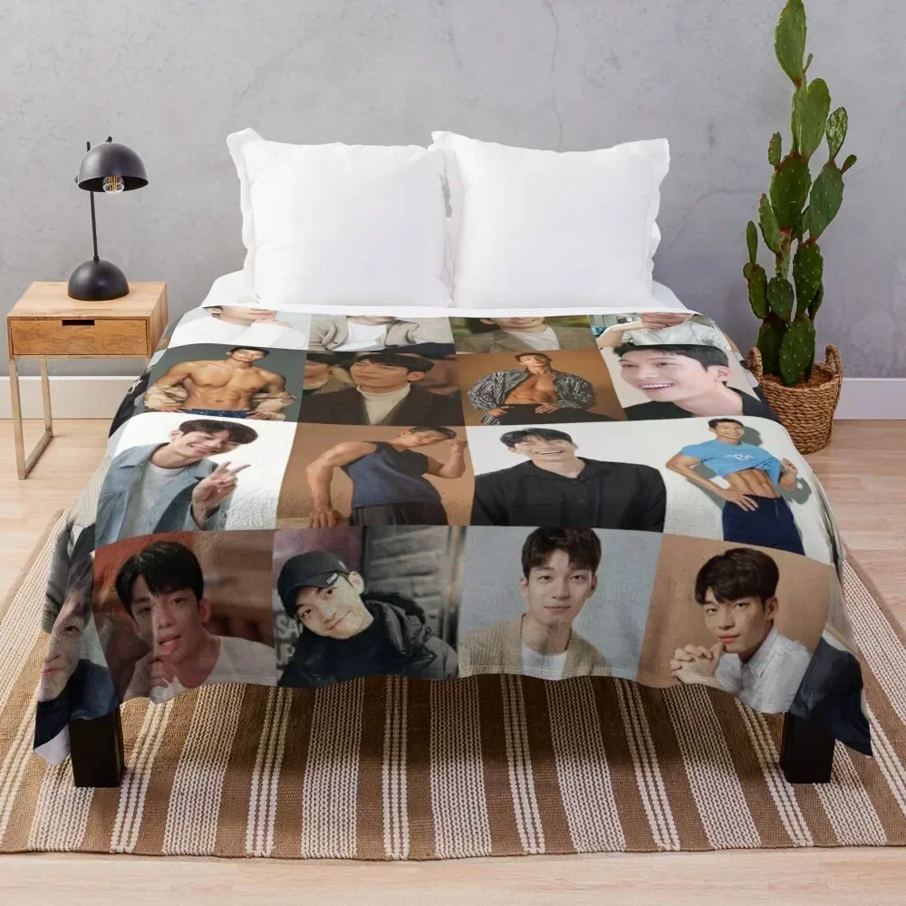 

Wi Ha Joon Throw Blanket Travel Size Cozy Blanket for Plane Train